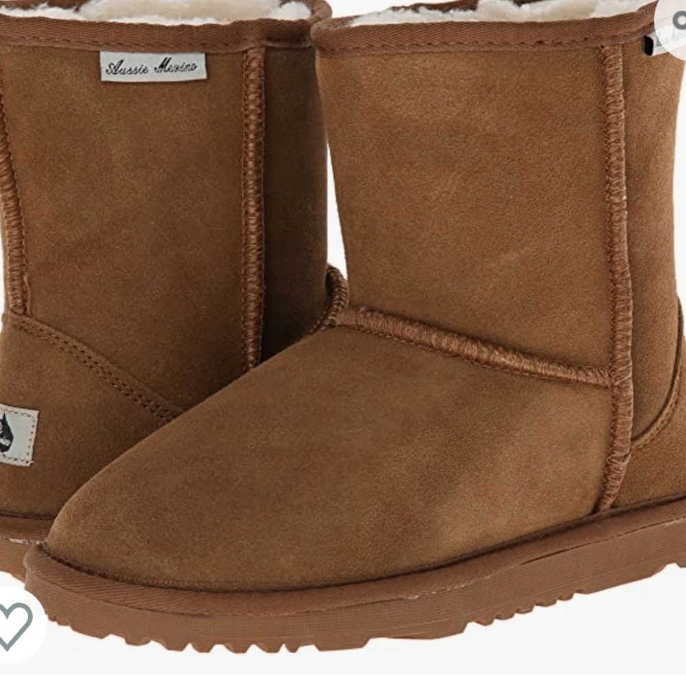 Aussie Merino Youth 11 Tan Boot New